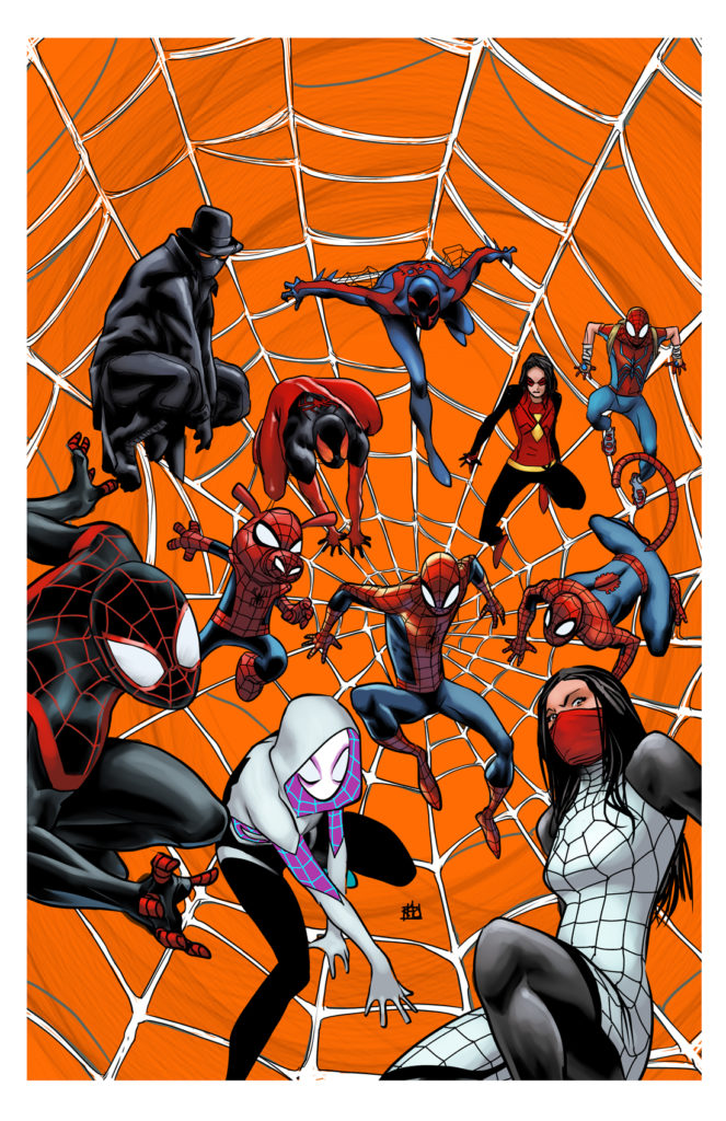 Into the Spider-Verse art